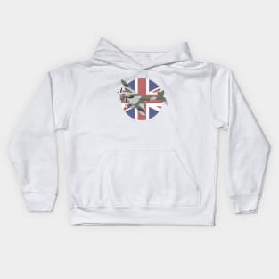 de Havilland DH.98 Mosquito British WW2 Airplane Kids Hoodie